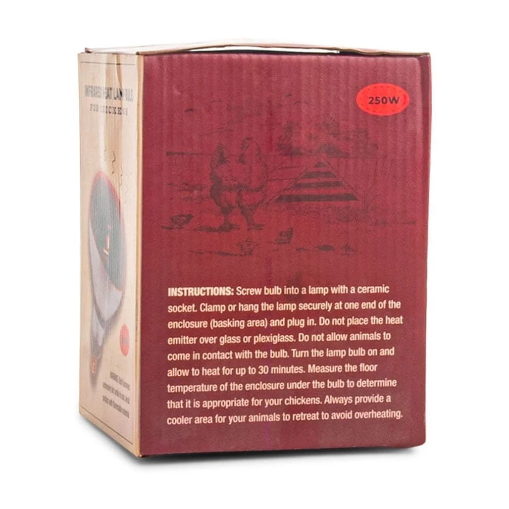 Fluker'S Culinary Coop Infrared Heat Lamp Glass Bulb 250 Watt